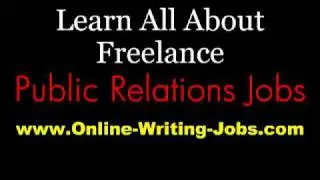 My Freelance Career : All About Freelance Public Relations Jobs