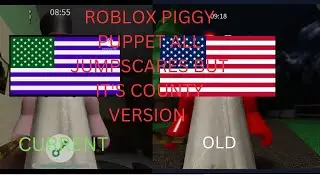 Roblox puppet all jumpscares but its countries version [old/current]