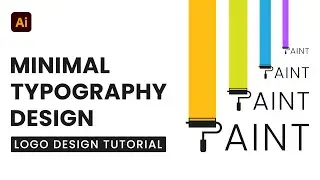 Create Minimal Typography Design | Logo Design Tutorial
