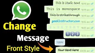 How To Send Stylish Message On Whatsapp | Whatsapp Par Stylish Message Kaise Kare | learn with Subho