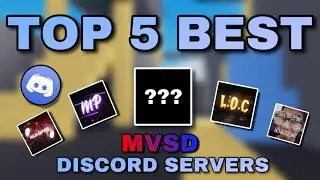 Top 5 BEST MVSD Discord Servers | Murderers vs Sheriffs Duels