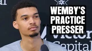 Victor Wembanyama's Practice Press Conference | 3.21.2024