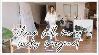 Clean With me at 39 Weeks Pregnant!