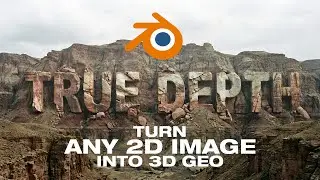 How to Install and Use True Depth Addon for Blender 5.0 | Turn ANY Image into 3D Geometry!