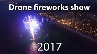 Seaside Florida July 4th Fireworks Show 2017 - Aerial Drone Footage