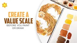 How to create a value scale BEFORE you paint/draw