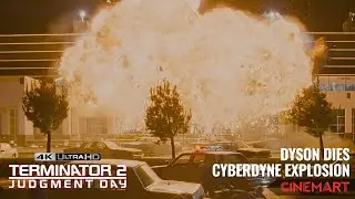 TERMINATOR 2 (1991) | Cyberdine Explosion | Dyson Dies Scene 4K UHD