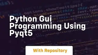 python gui programming using pyqt5