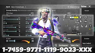 NEW UPDATE 4.2🔥BEST SENSITIVITY CODE + CONTROL SETTINGS BGMI/PUBG MOBILE