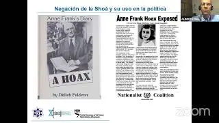 Conversatorios  91° Aniversario de Anna Frank - Negacionismo del Holocausto y su uso político