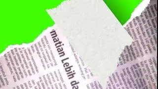 Torn Paper Transition 02 Green Screen (Kertas Sobek)