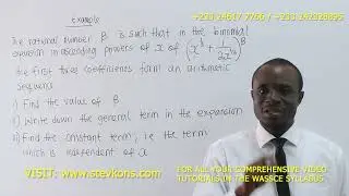 THE MOST DIFFICULT QUESTION IN BINOMIAL THEOREM