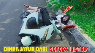 DRAMA || DINDA FALLS FROM ELECTRIC BIKE