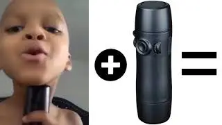 Kid Using Grandmas Voice Box