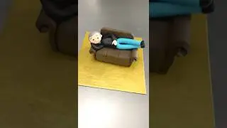part_2 fondant old man 👴 simple trick 😍 how to make #fondantcaketopper #cake #ytshorts #shorts