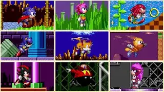19 PLAYABLE CHARACTERS in Sonic 1