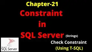 Types of Constraint in SQL Server | Constraint in SQL Server | Constraint in SQL