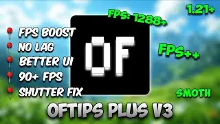 Oftips Plus V3 For MCPE 1.21+ | [FPS BOOST OPTIFINE]