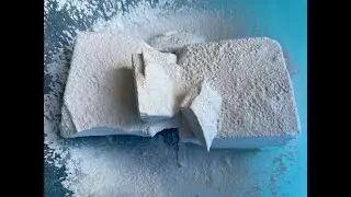 Fresh Gym Chalk Blocks Topped With Baby Powder | ASMR