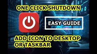One Click Shutdown - How to Add Shutdown to Desktop or Pin to Taskbar | Easy Guide | Windows 10/11
