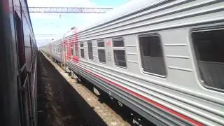 Электровоз ЭП20-019 Со скорым поездом Москва-Адлер
