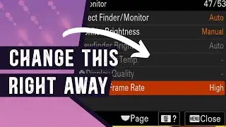 Sony A7IV Setup - 5 Settings You Should Change Right Away | sony a7 iv | sony a74