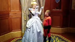 Cinderella At Magic Kingdom Disney world Florida And my Son