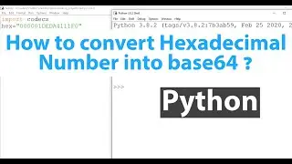 How to convert Hexadecimal number into base64 in Python