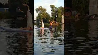 Шоу на сапе #лето2024 #отдыхнаприроде