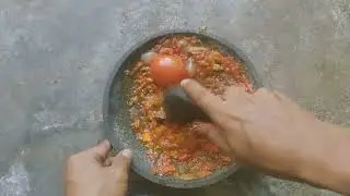 Panen daun singkong dan buat sambel terasi segar