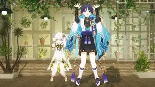 2K 原神MMD /MMD Genshin Impact - Booo! [Wanderer,Nahida]