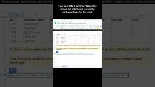 Google Sheets | Query Function | Calculating Total Hours Worked 
