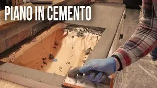 Piano in cemento DIY Concrete Countertop (CHEEPEST WAY) | Knob House Project