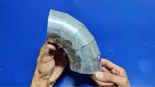 Profile Pipe Welding Tricks - How to Bend Tubes to Make a Chimney