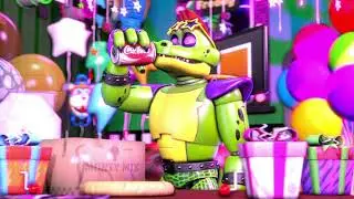 Монти пьет газировку Fnaf Security Breach