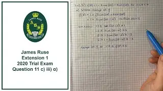 How to answer Q11 c) iii) α) of the 2020 James Ruse Extension 1 trial exam