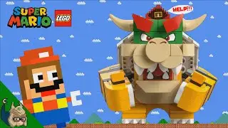Mario vs the LEGO Bowser MAZE (Mario Cartoon ANIMATION)