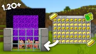 EASIEST 1.20 GOLD AND XP FARM TUTORIAL in Minecraft Bedrock (MCPE/Xbox/PS4/Switch/PC)
