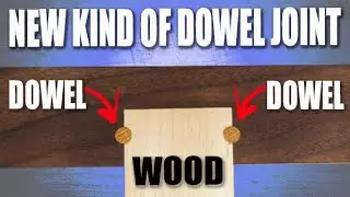 A strange new way to make a dowel joint- Game changer?