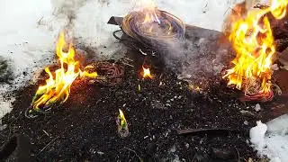 ОБЖИГ МЕДНЫХ ПРОВОДОВ. ДОБЫЧА МЕДИ