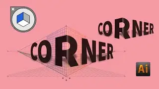 Illustrator CC Tutorial | Perspective Typography Design  | Using Perspective Grid Tool 🙂