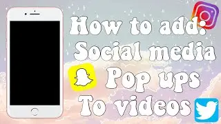 HOW TO ADD SOCIAL MEDIA ICONS TO VIDEOS! SOCIAL MEDIA POP UPS IN VIDEOS (POP-UP EFFECT)