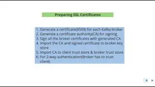Preparing SSL Certificates for Apache Kafka