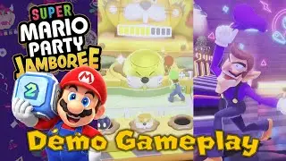 Super Mario Party Jamboree Demo Gameplay (Waluigi Pinball, Koopathlon, & More!)