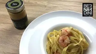 Tagliatelle gamberi e tartufo