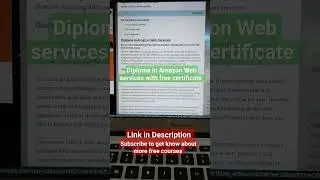Amazon Free Certificate | Diploma in AWS | AWS training #aws #awscareer #certification #tranding