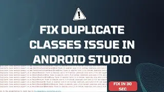 How to fix  duplicate class found android studio ||gradle exclude duplicate class Coding with Hammad