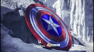 SHIELD CAPTAIN AMERICA | BLENDER | UNREAL ENGINE