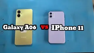 galaxy a06 vs iphone 11 speed test