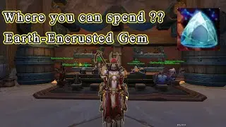 Earth-Encrusted Gem trade it for a transmog World of Warcraft The War Within